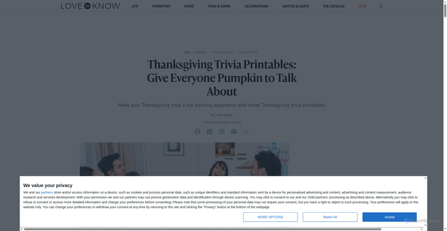 Security scan screenshot of https://www.lovetoknow.com/life/lifestyle/thanksgiving-trivia-questions