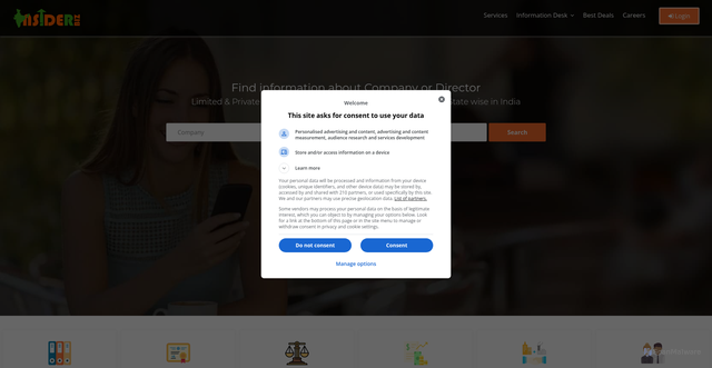 Security scan screenshot of https://insiderbiz.in