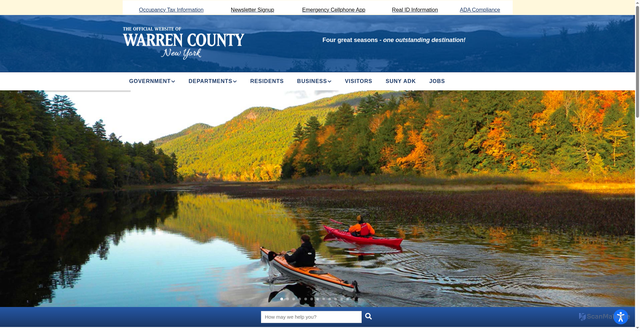 Security scan screenshot of https://warrencountyny.gov/