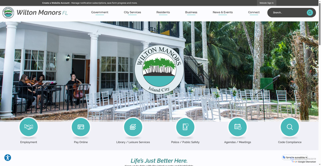 Security scan screenshot of https://wiltonmanors.gov/