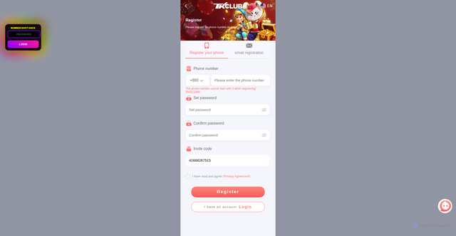 Security scan screenshot of https://texlod-vip-hacknumbershot-r2phda7977.edgeone.app/