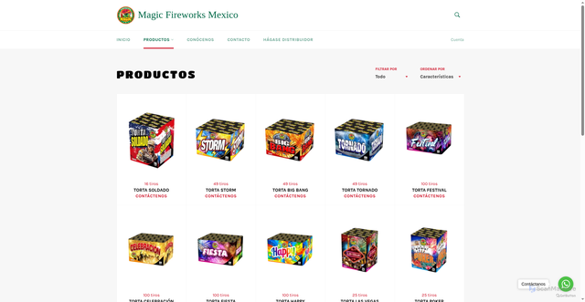 Security scan screenshot of https://pirotecniamagic.com/collections/all