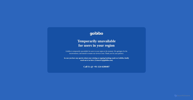 Security scan screenshot of https://flights-cb.goibibo.com