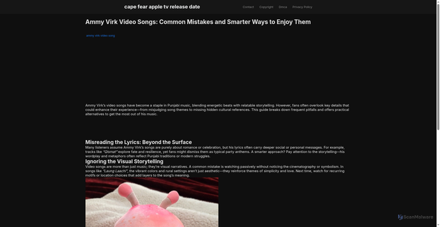 Security scan screenshot of https://ourgoodplaceblog-dpezbq43v6jp.edgeone.app/ammy-virk-video-song.html