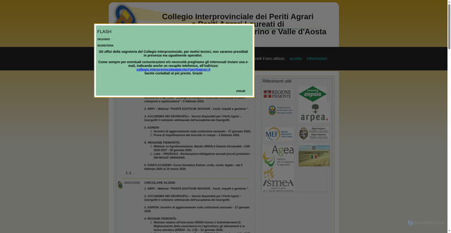 Security scan screenshot of https://www.peritiagrari-alatcntoao.it/
