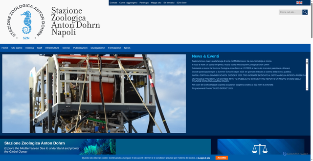 Security scan screenshot of https://www.szn.it/index.php/it/