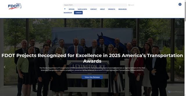 Security scan screenshot of https://www.fdot.gov/