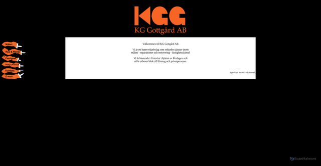 Security scan screenshot of https://kggab.se