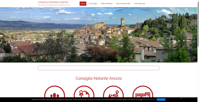 Security scan screenshot of https://www.consiglionotarilearezzo.it/