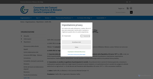 Security scan screenshot of https://www.gvcc.net/Selfin_srl