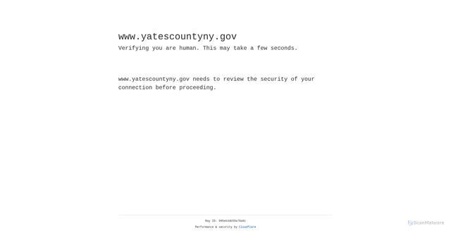 Security scan screenshot of https://www.yatescountyny.gov/