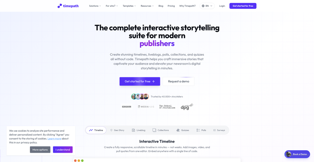Security scan screenshot of https://timepath.co