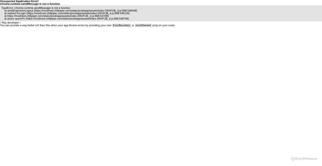 Security scan screenshot of https://modmed.chilipiper.com