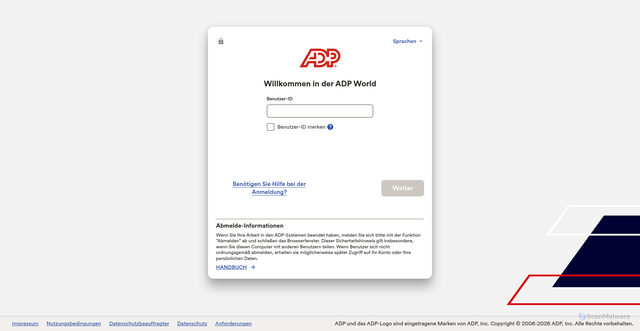 Security scan screenshot of https://adp-msd1.pi-asp.de