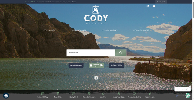 Security scan screenshot of https://codywy.gov/