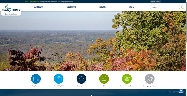 Security scan screenshot of https://stanlycountync.gov/