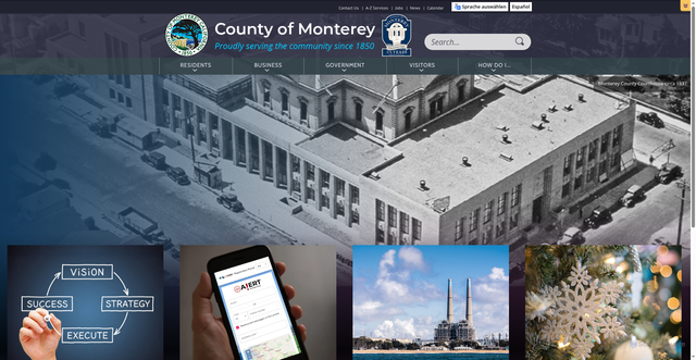 Security scan screenshot of https://www.countyofmonterey.gov/