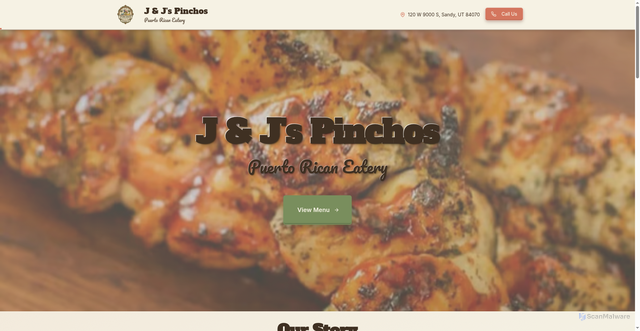 Security scan screenshot of https://jandjspinchos.com/