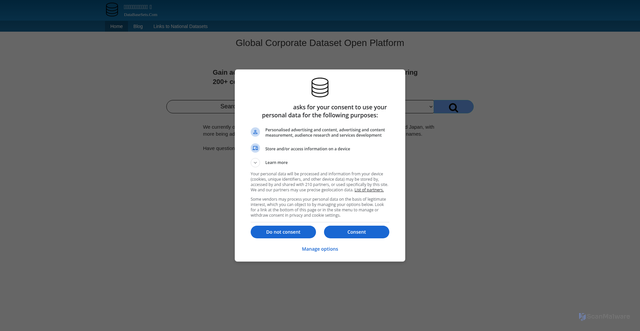 Security scan screenshot of https://databasesets.com