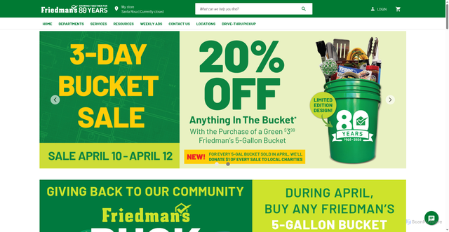 Security scan screenshot of https://www.friedmanshome.com