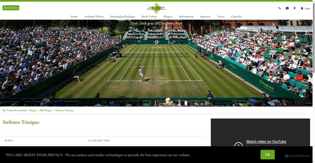Security scan screenshot of https://www.thetennisinvitational.com/boodles-tennis-players-2023/stefanos-tsitsipas.html