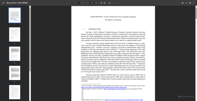 Security scan screenshot of https://law.marquette.edu/assets/sports-law/pdf/gcc-DABO-SWINNEY.pdf
