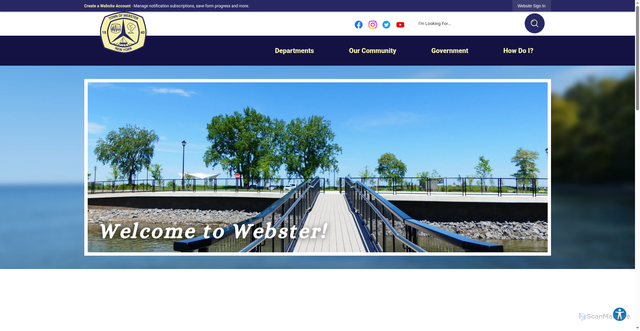 Security scan screenshot of https://websterny.gov/