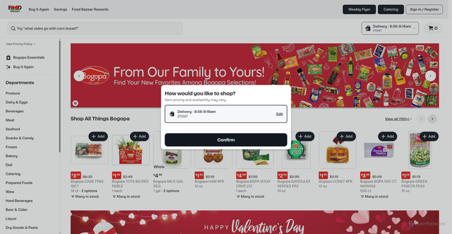 Security scan screenshot of https://shop.foodbazaar.com