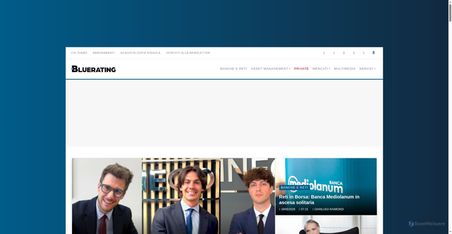 Security scan screenshot of https://www.bluerating.com