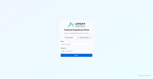Security scan screenshot of https://polls.apidm-apps.com/