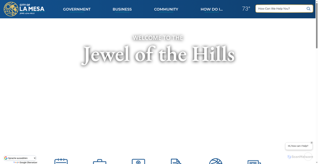 Security scan screenshot of https://cityoflamesa.gov/