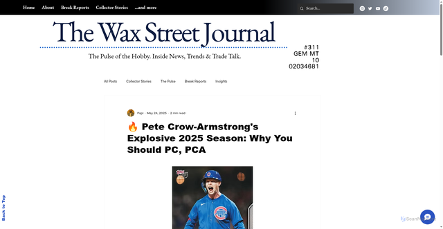 Security scan screenshot of https://www.waxstreetjournal.com/post/pete-crow-armstrong-s-explosive-2025-season-why-you-should-pc-pca