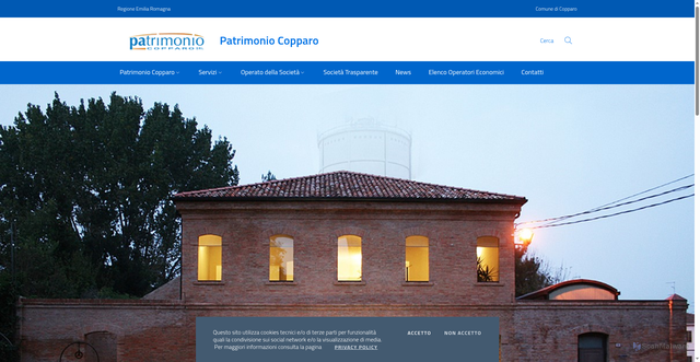 Security scan screenshot of https://www.patrimoniocopparo.it/nqcontent.cfm?a_id=1616
