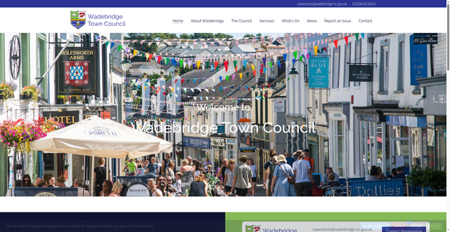 Security scan screenshot of https://www.wadebridge-tc.gov.uk/