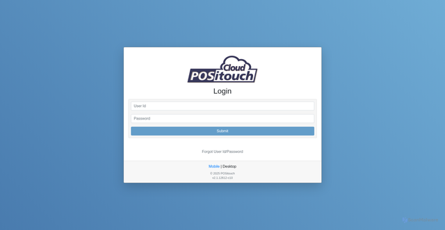 Security scan screenshot of https://positouchcloud.com