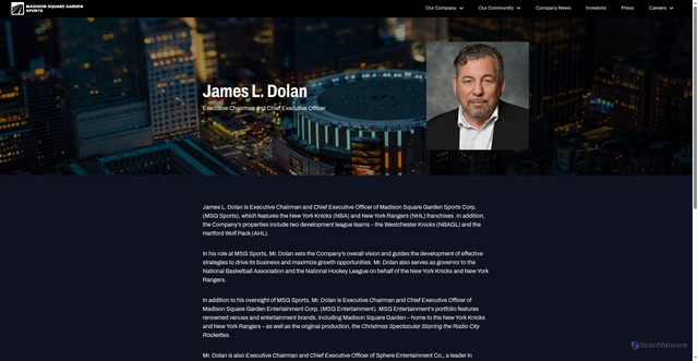 Security scan screenshot of https://www.msgsports.com/leadership/james-l-dolan/