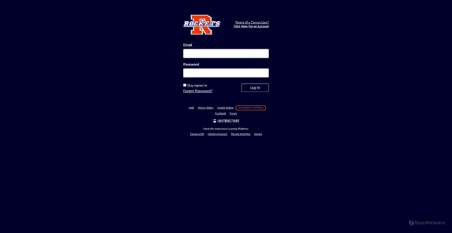 Security scan screenshot of https://rochester3a.instructure.com