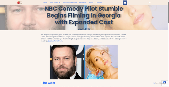 Security scan screenshot of https://filmingingeorgia.com/nbc-comedy-pilot-stumble-begins-filming-in-georgia-with-expanded-cast/