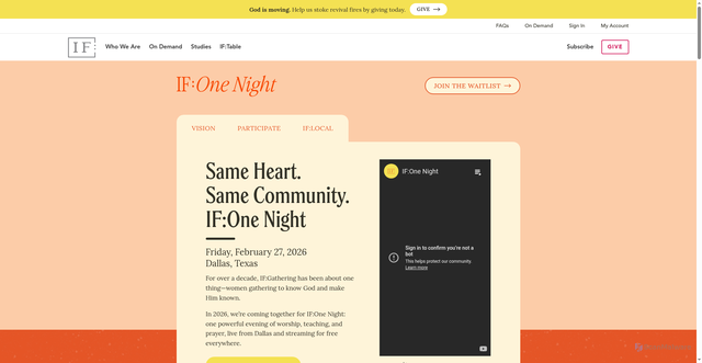 Security scan screenshot of https://www.ifgathering.com/