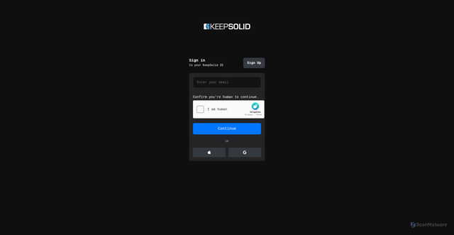 Security scan screenshot of https://id.kpsl.co