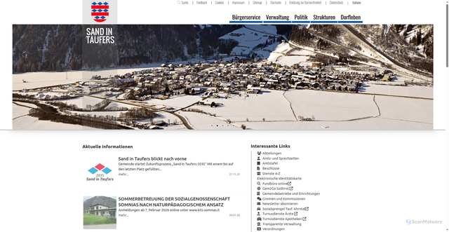 Security scan screenshot of https://www.campotures.eu/de