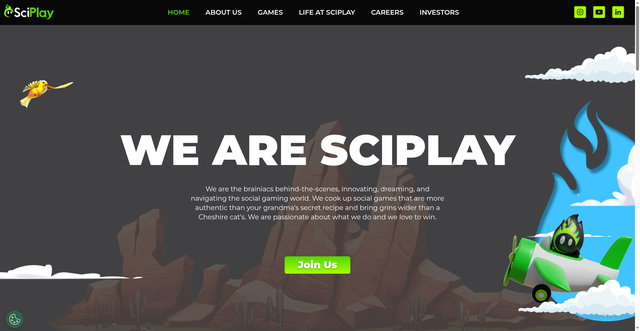 Security scan screenshot of https://come2play.com