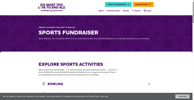 Security scan screenshot of https://events.alz.org/event/dowhatyoulove/sports-fundraiser