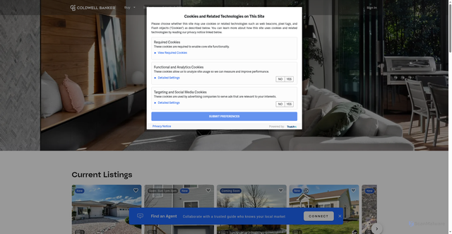 Security scan screenshot of https://coldwellbanker.com