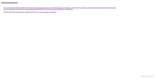 Security scan screenshot of https://www.google.com/url?q=https://click-notification.capitalone.com/f/a/bkO41brA1B_zc17U6NxrBg~~/AAAAARA~/KeGjsYMwZb_wyRgQ80YtXglDGWdAj3ZDkV8KE4CX79utgdQ-Epz4TC2P0iC8BoB8v5tgIaPgbIHUPdk4VWdS3WapVMuMHi27a8WhYu-LZySGcv2GjI_mtP70g9RU6S8m