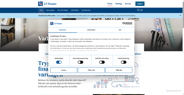 Security scan screenshot of https://wasa.nu