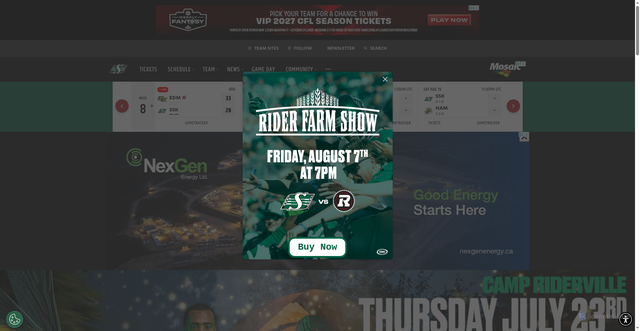 Security scan screenshot of https://www.riderville.com/