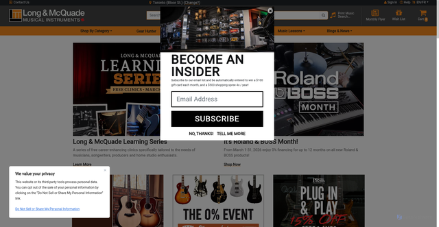 Security scan screenshot of https://long-mcquade.com