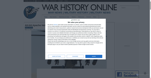 Security scan screenshot of https://www.warhistoryonline.com/instant-articles/ah-64-apache-helicopter-flying-tank-facts.html