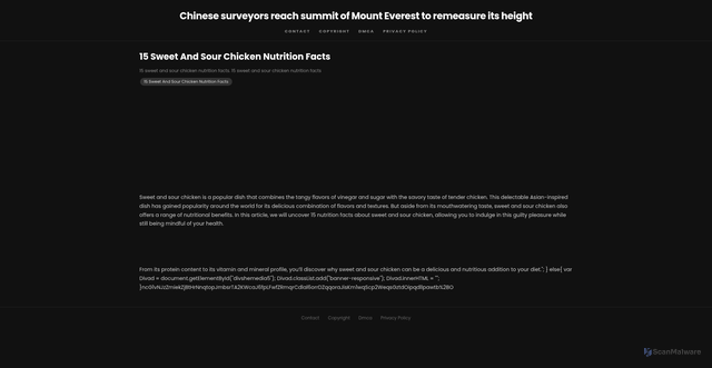 Security scan screenshot of https://ideinsightnest-dpnhn9tlsd7i.edgeone.app/15-sweet-and-sour-chicken-nutrition-facts.html